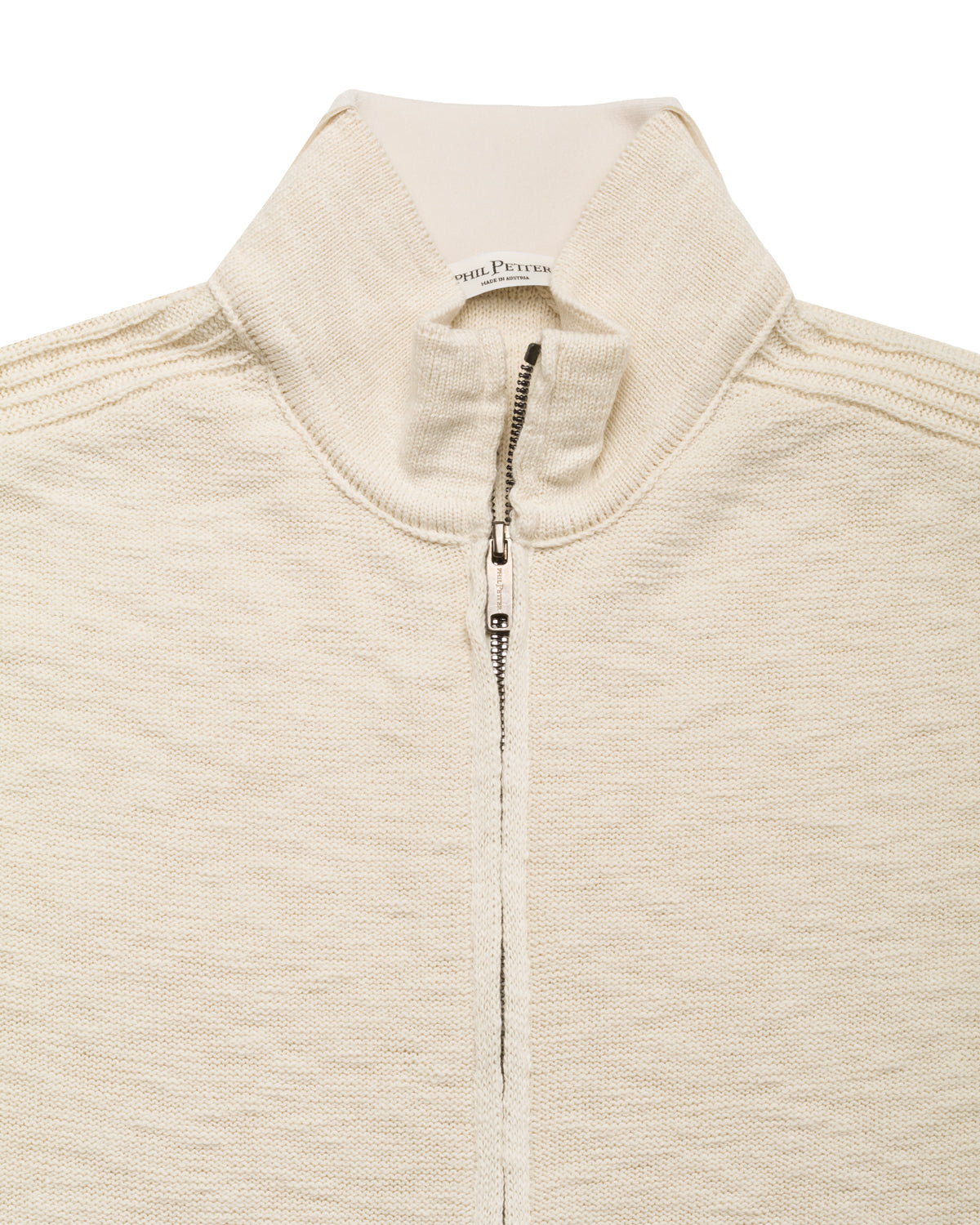 Cotton Knit Jacket with Zip