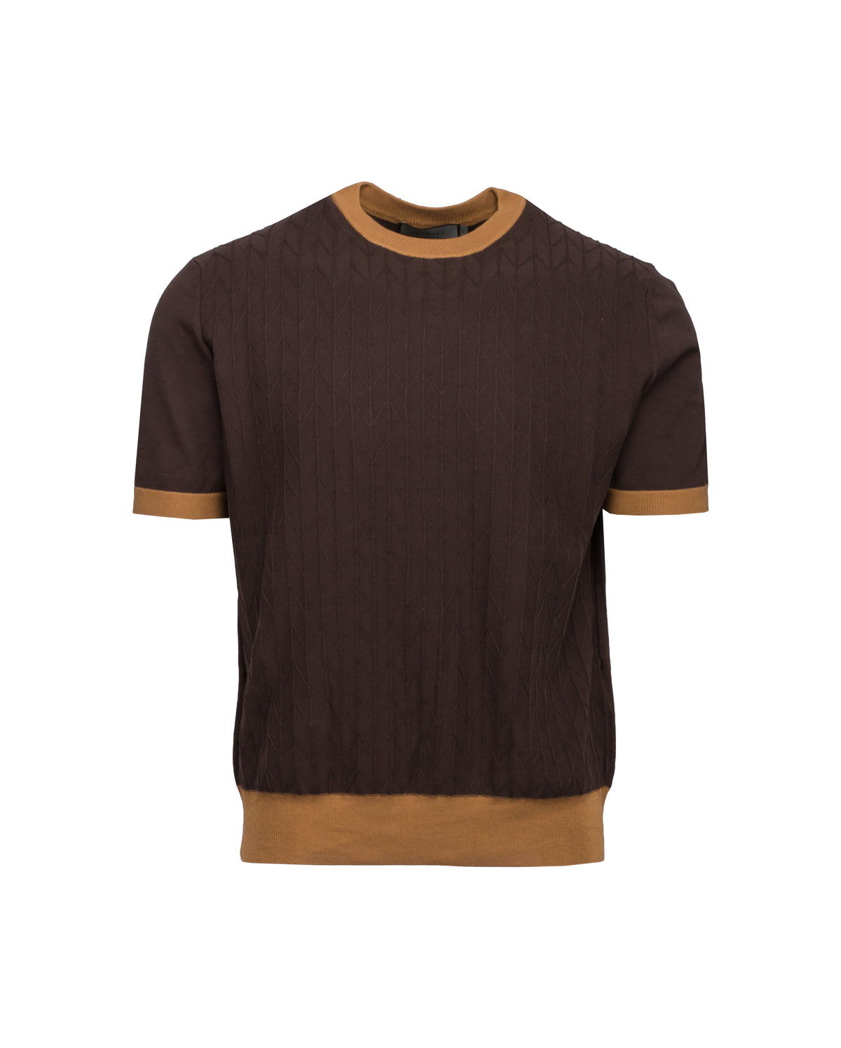 Cotton Silk Knit T-Shirt