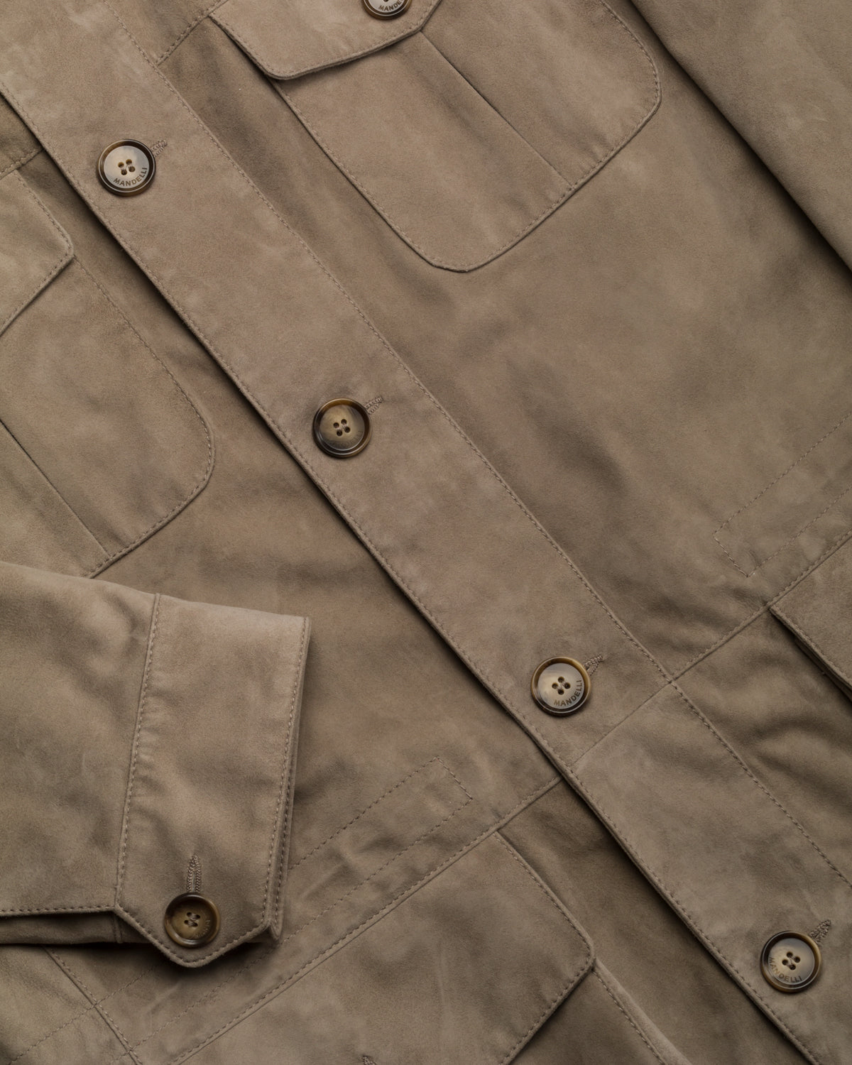 Goat Suede Safari Jacket