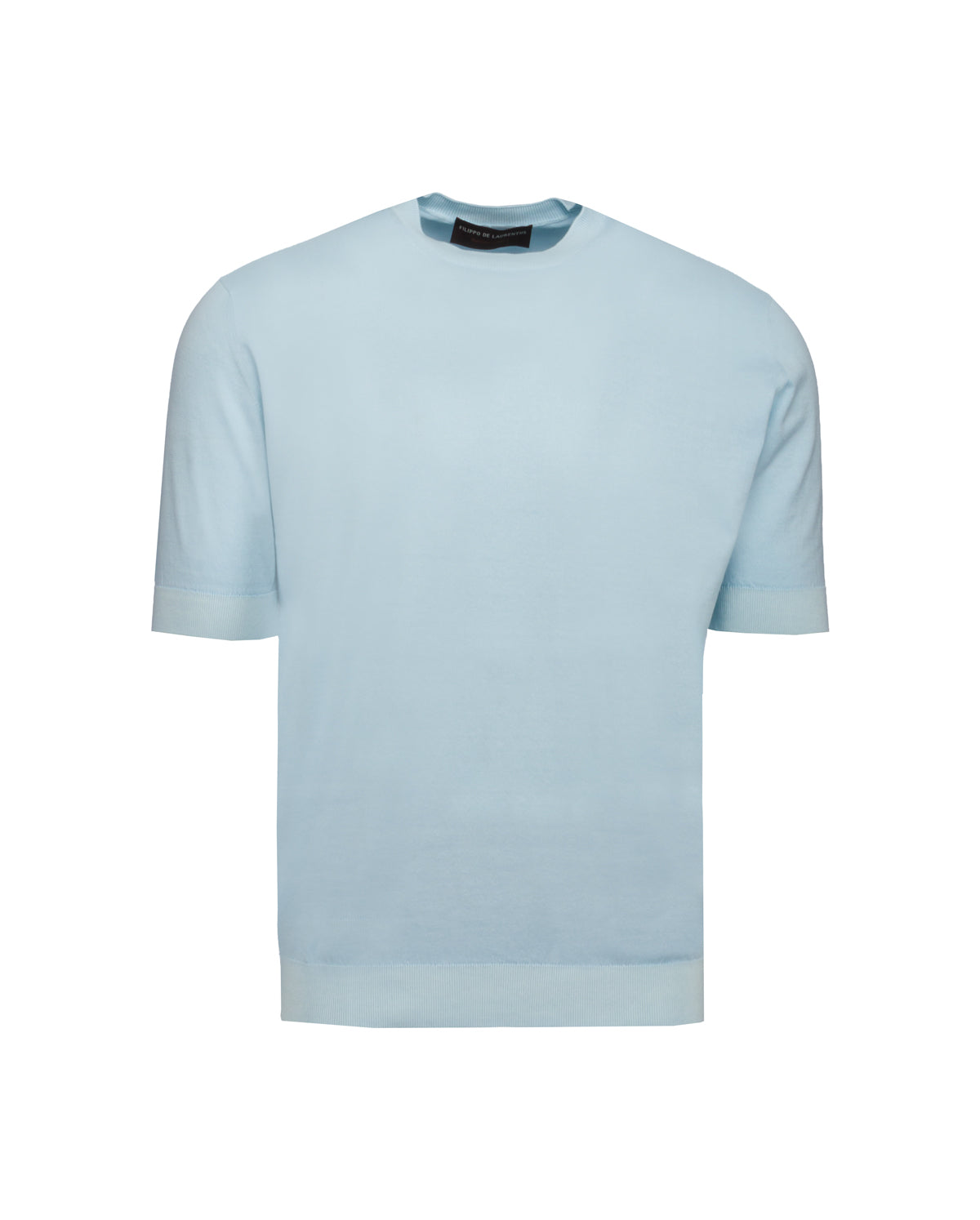 Cotton Knit T-Shirt Crew Neck