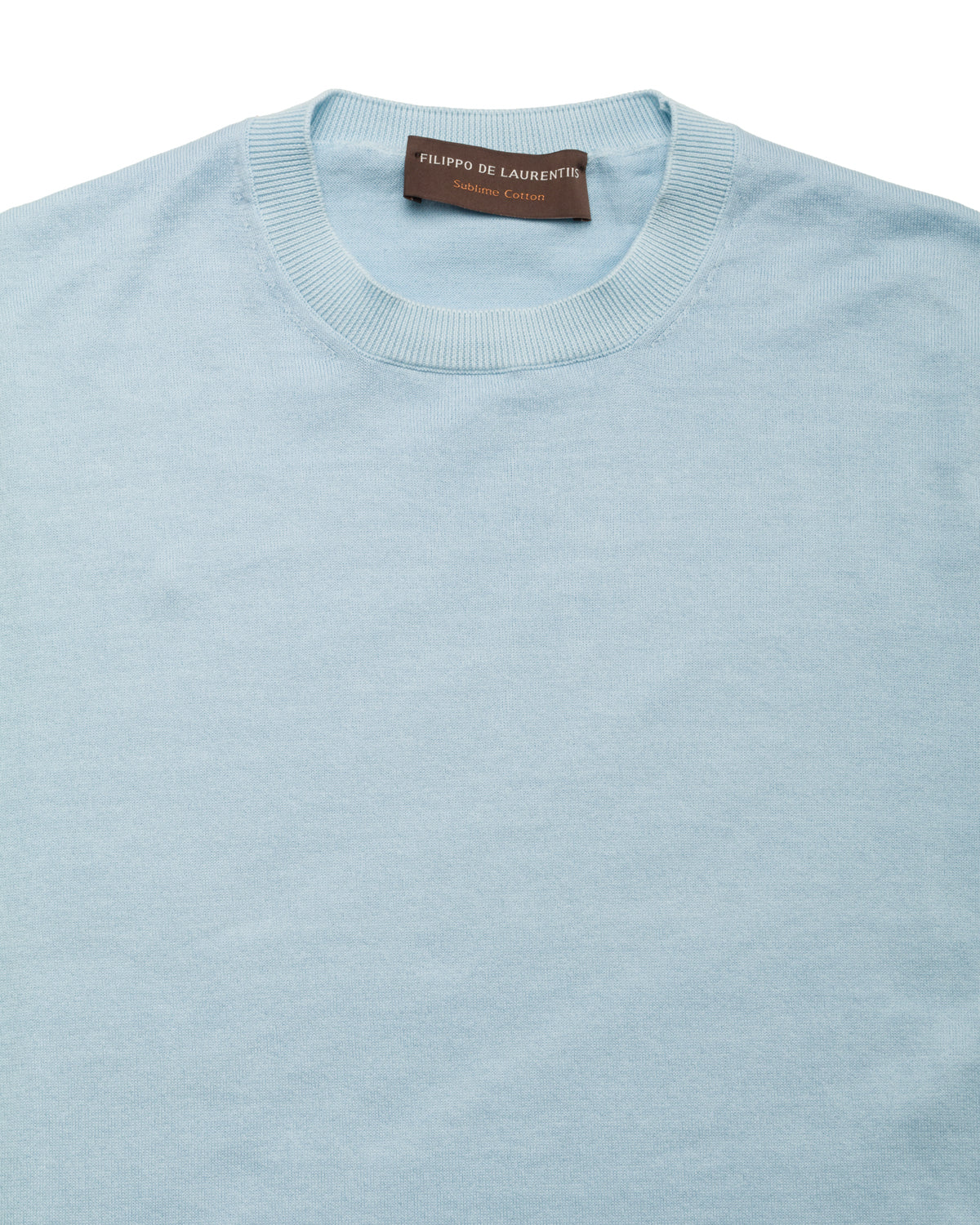 Cotton Knit T-Shirt Crew Neck