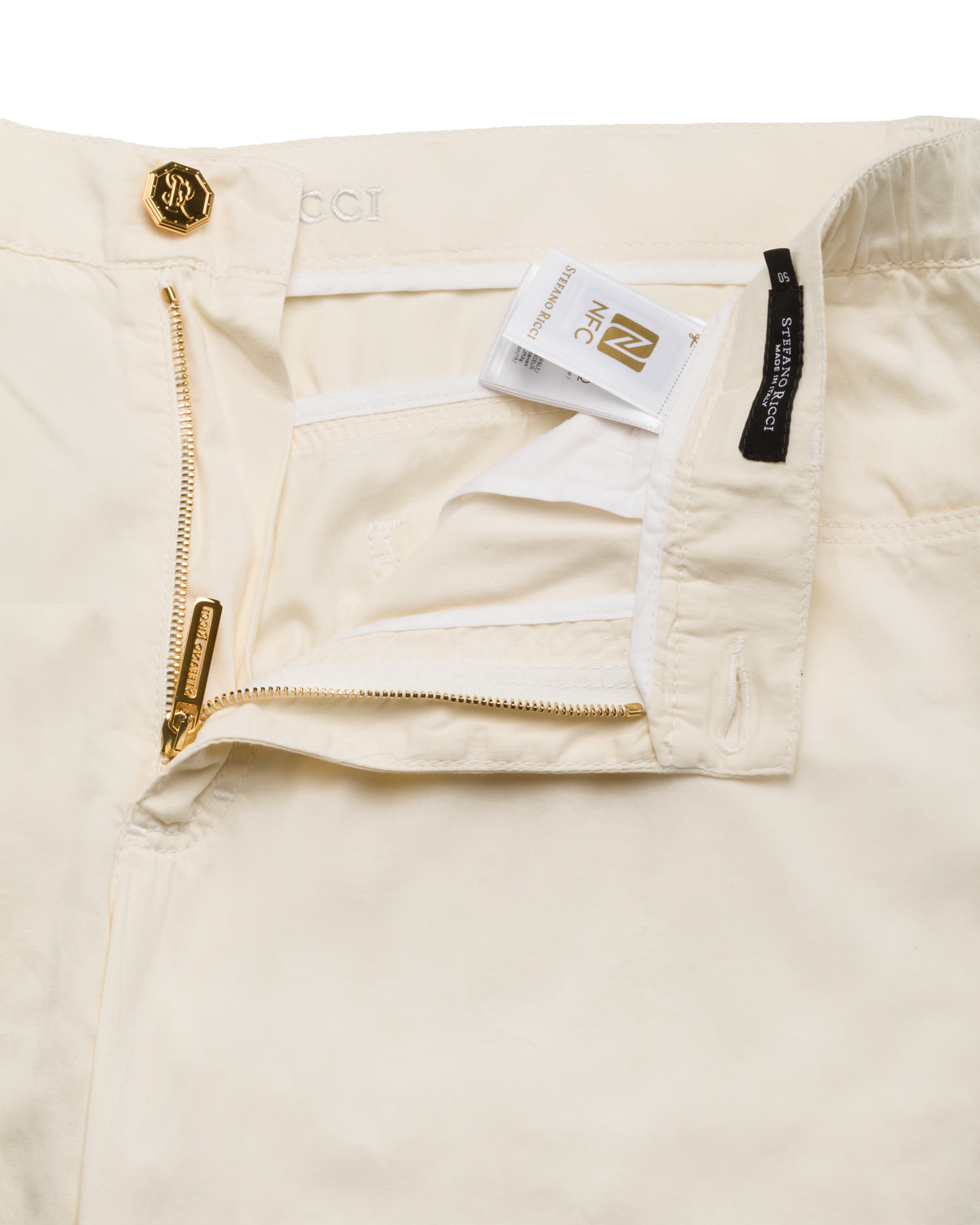 Cotton Silk Trousers Stretch