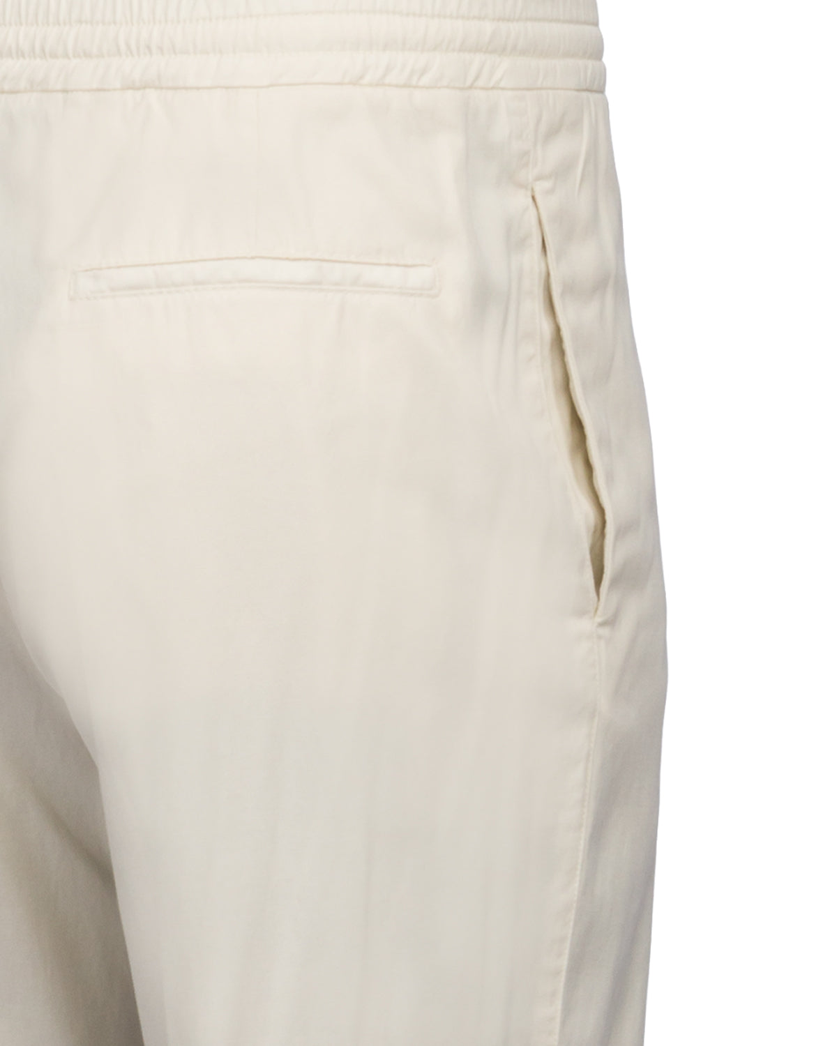 Drawstring Trousers Lyocell Cotton Stretch