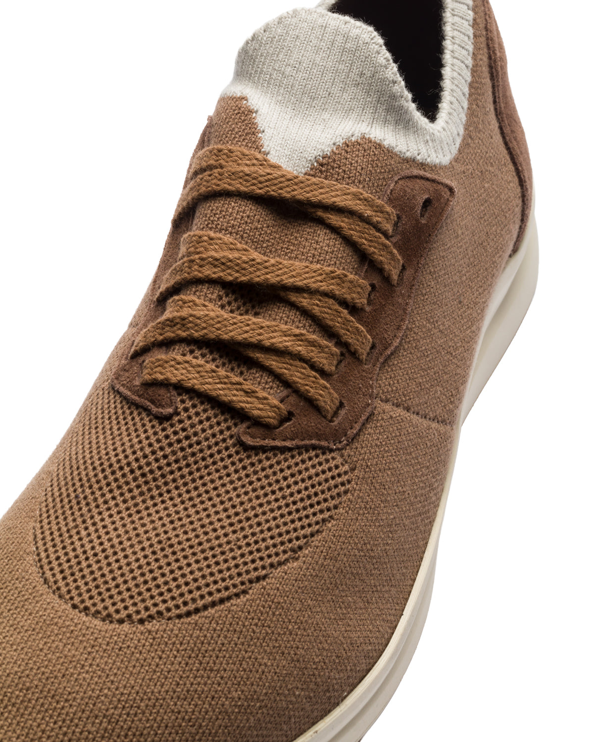 Knit Leather Sneakers