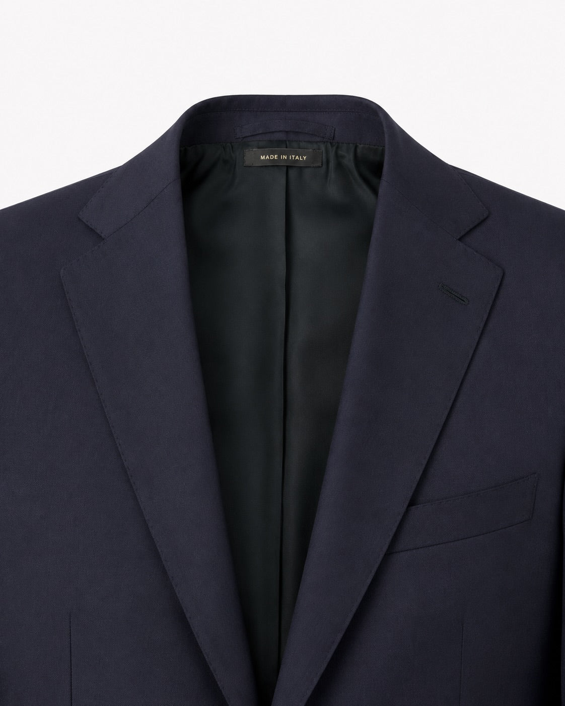 Dark Blue Wool Suit with Notch Lapels