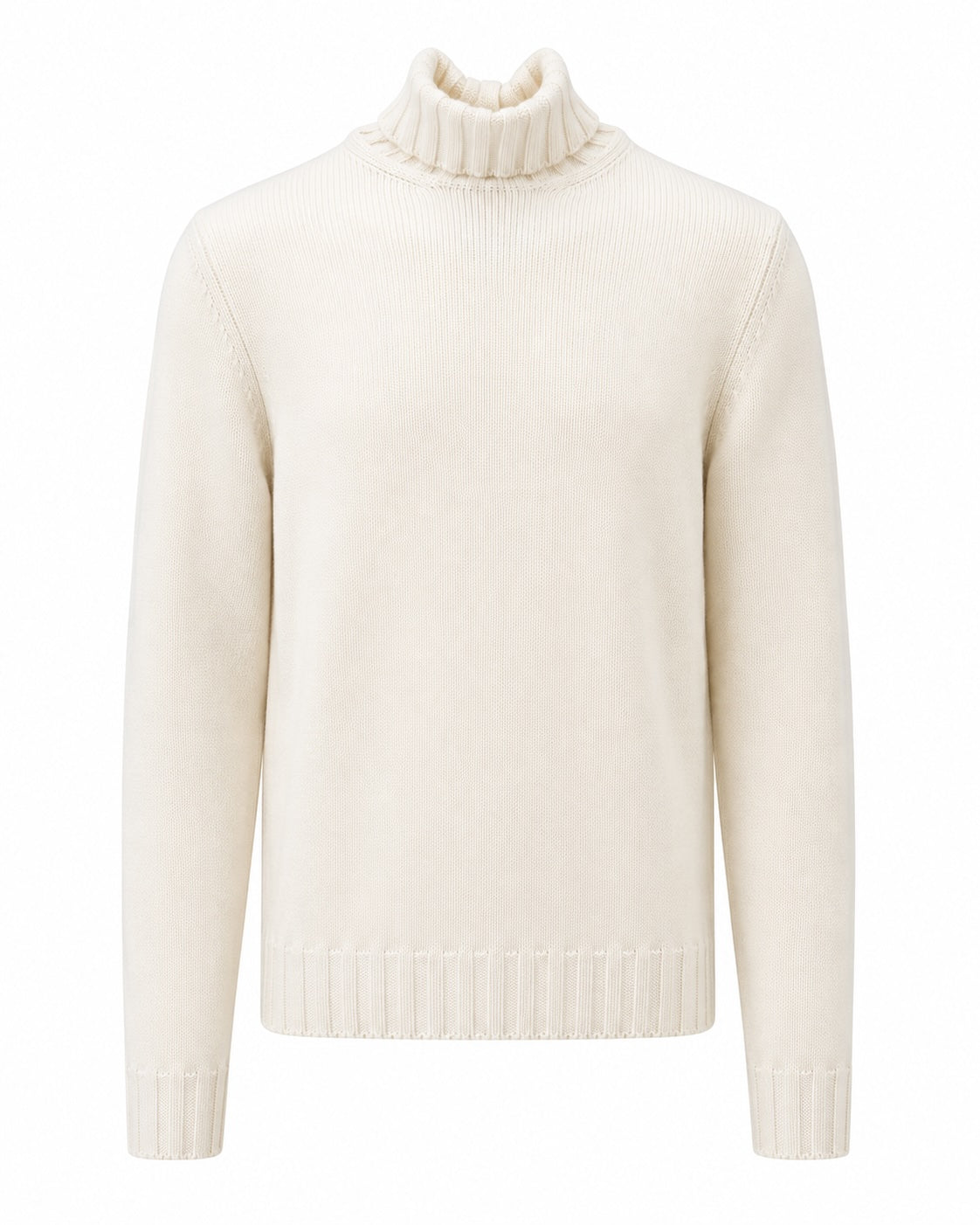 Cashmere Turtleneck Sweater in Ivory
