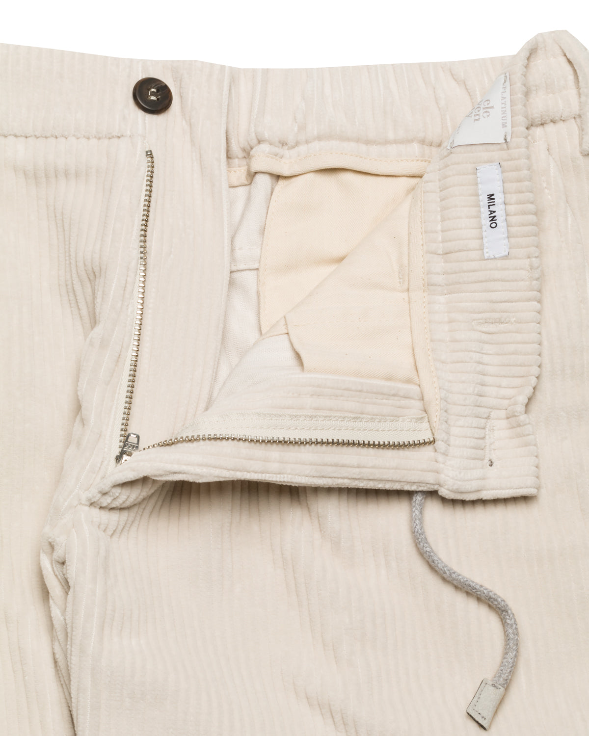 CORDUROY TROUSERS WITH DRAWSTRING
