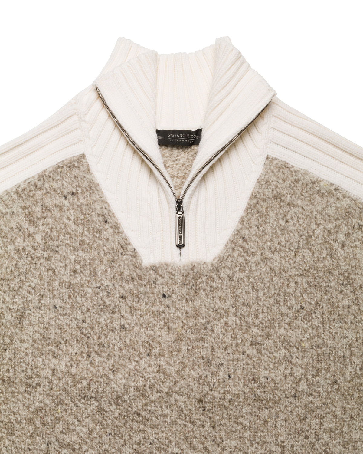 ZIP SWEATER, CASHMERE