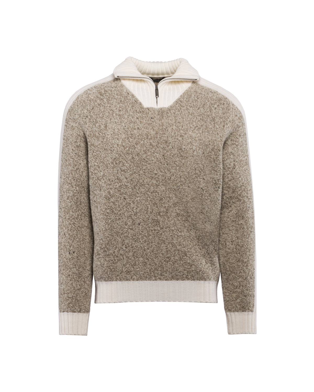 ZIP SWEATER, CASHMERE