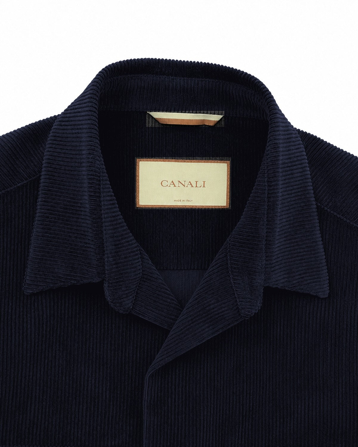 Overshirt aus Baumwollcord in Dunkelgrau