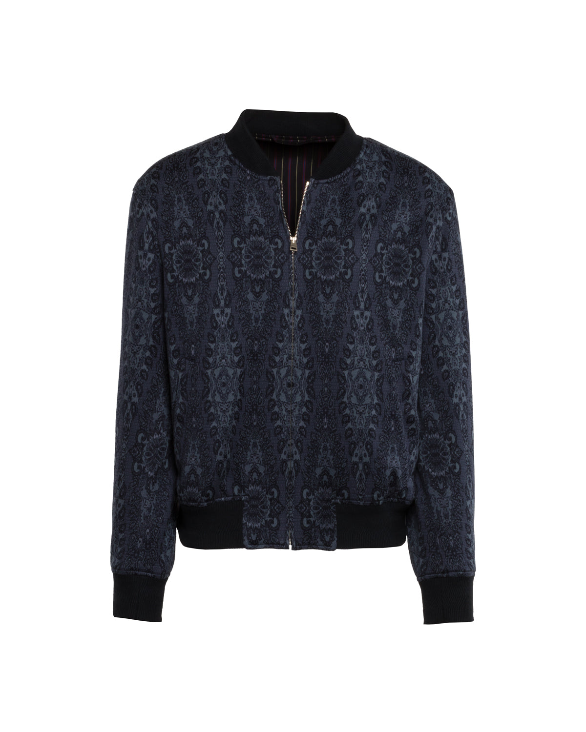 Cotton Jacquard Bomber Jacket