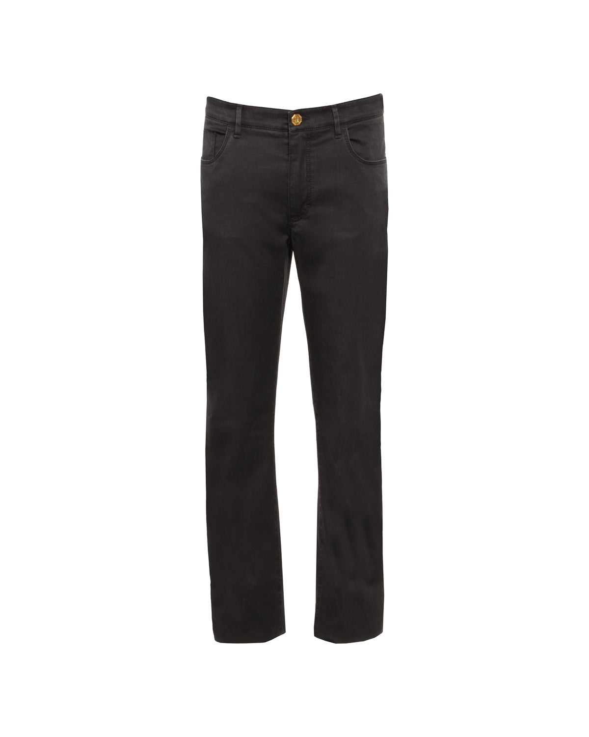 Cotton Blend Tapered Jeans