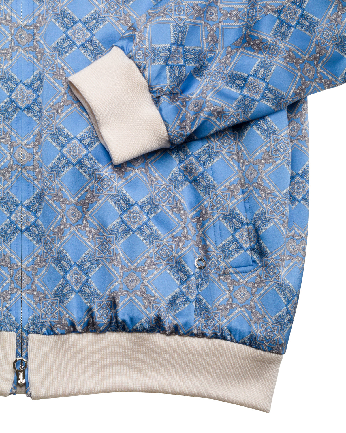Silk Bomber Jacket Pattern Stretch