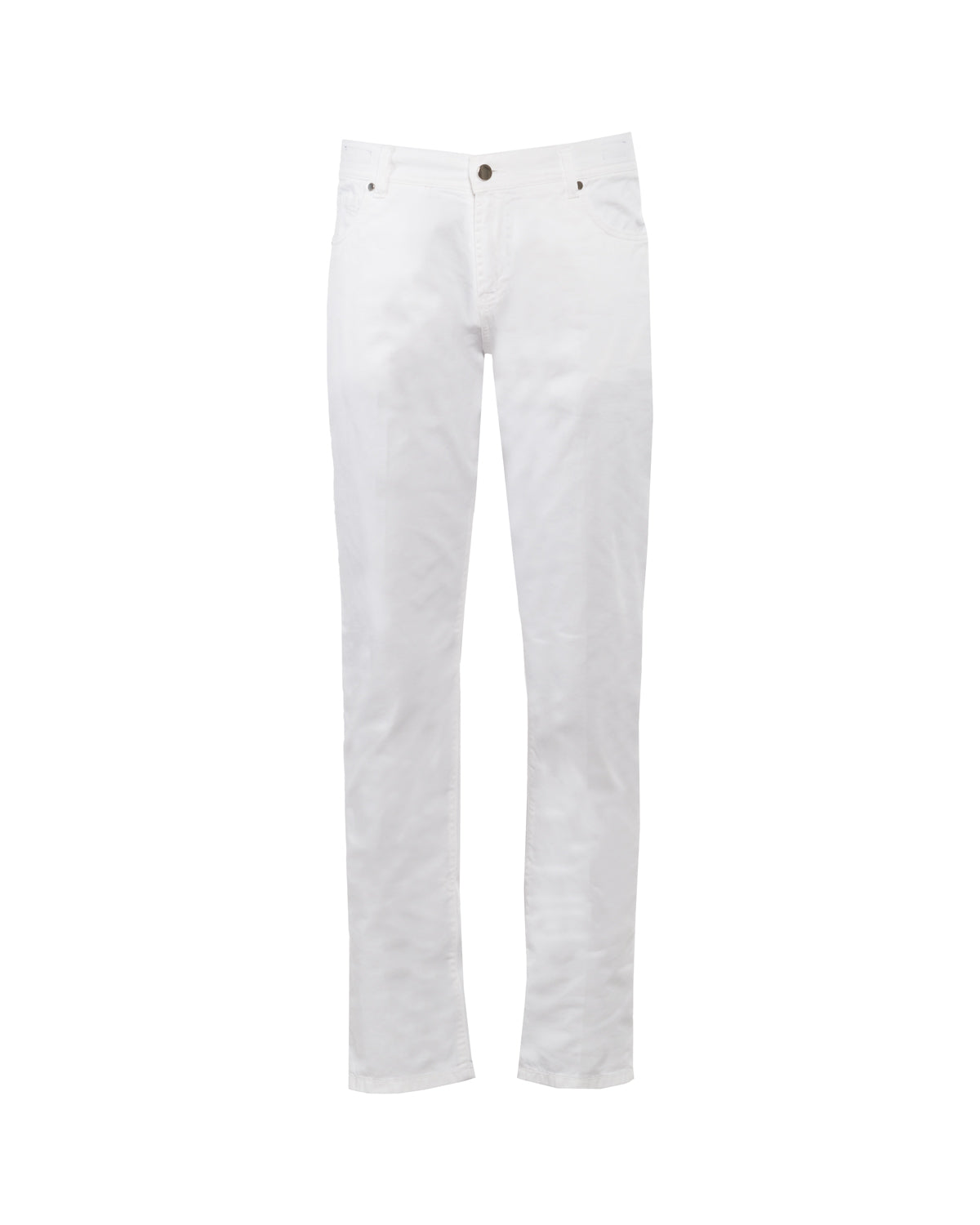 Cotton Blend Five Pocket Trousers