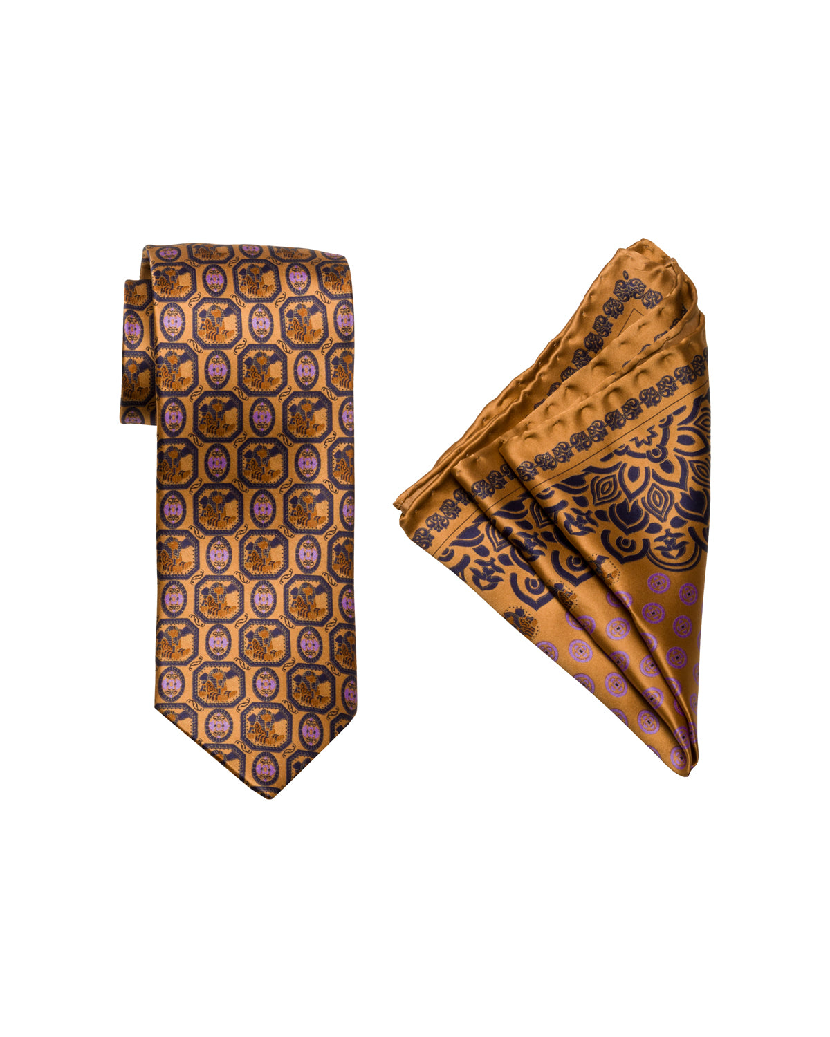 SILK TIE AND POCKET SQUARE SET