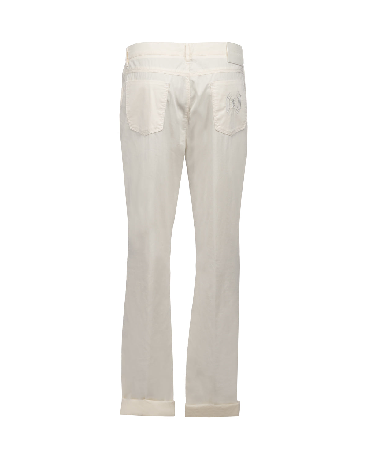 Cotton Silk Trousers Stretch