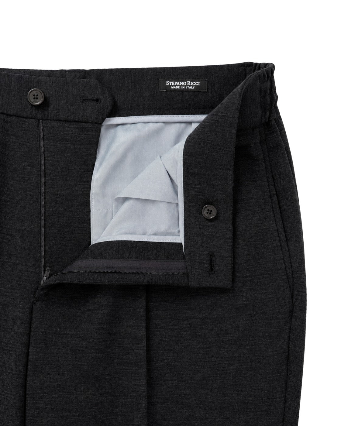 Wool Cashmere Trousers in Black