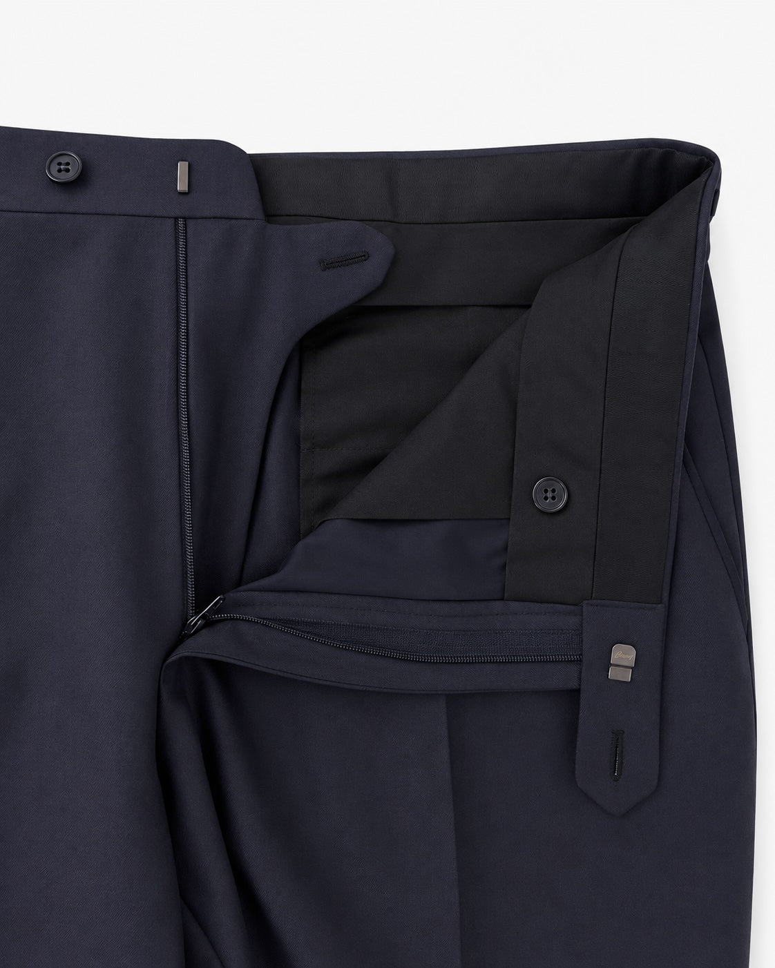 Dark Blue Wool Suit with Notch Lapels