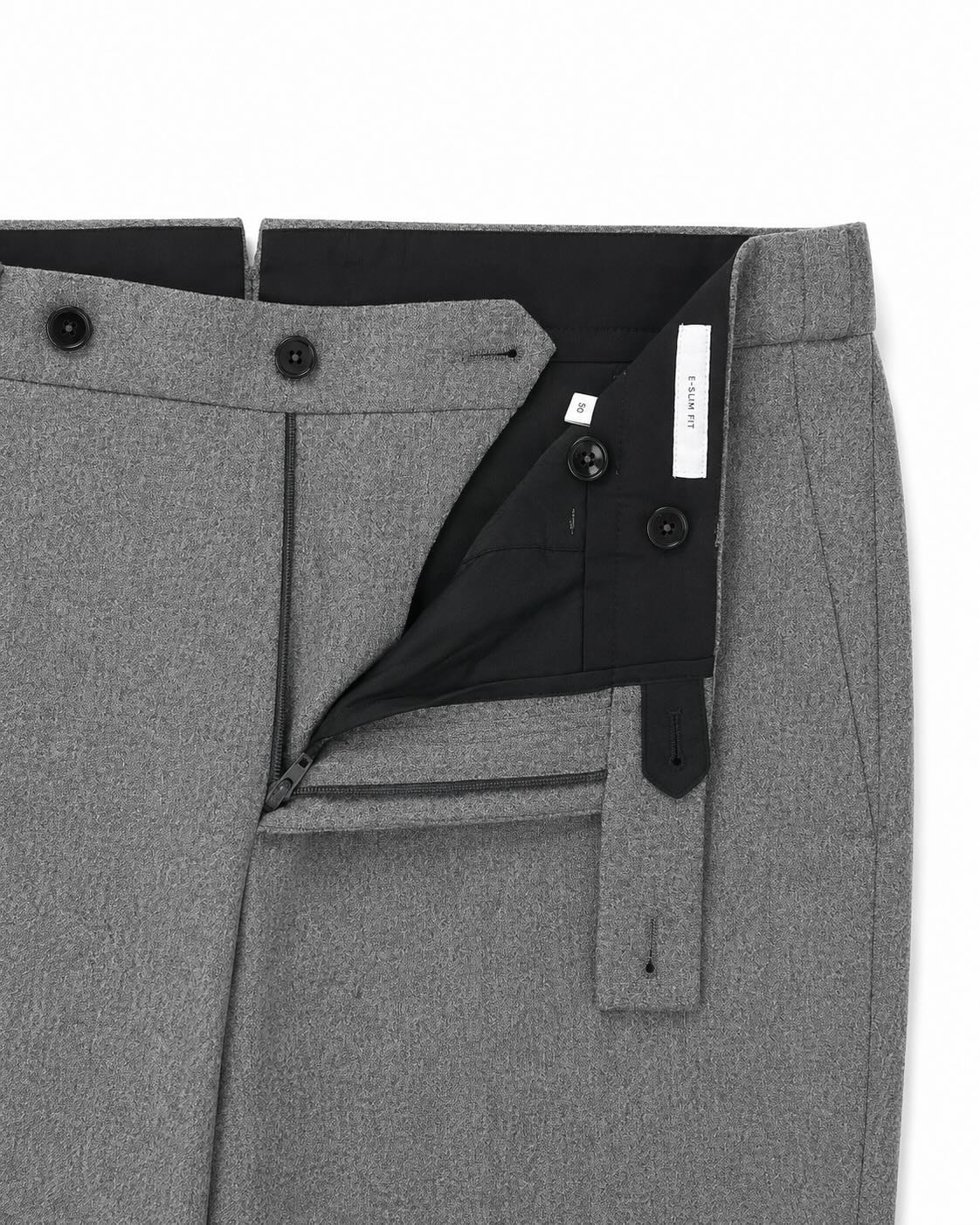 Grey Virgin Wool-Cashmere Trousers