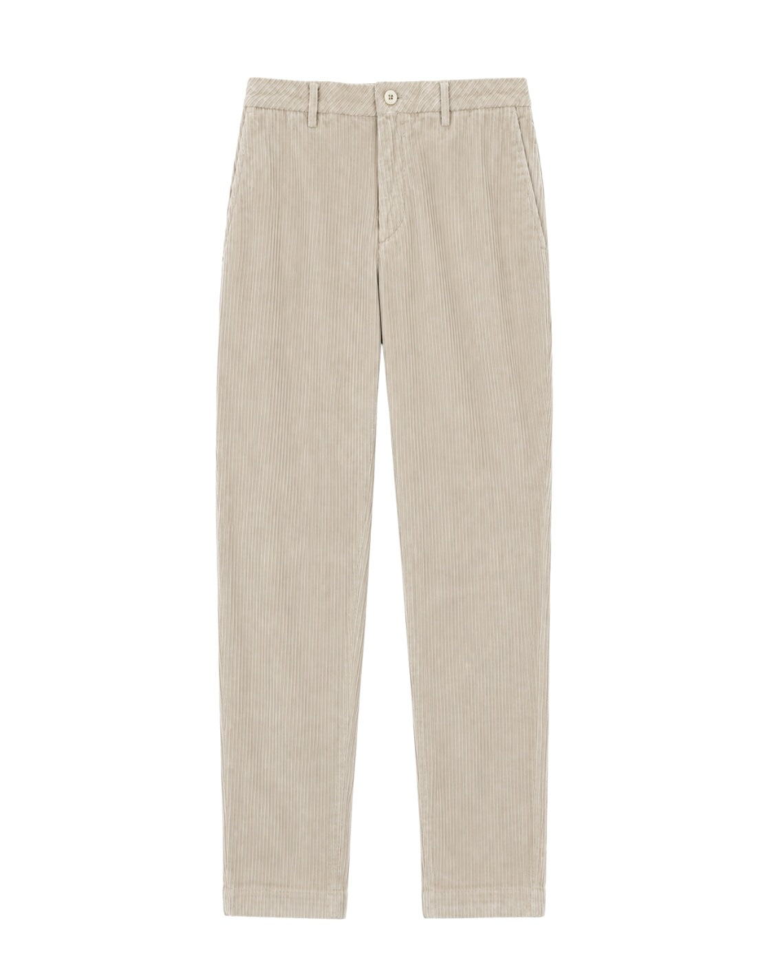Cotton Corduroy Trousers in Beige