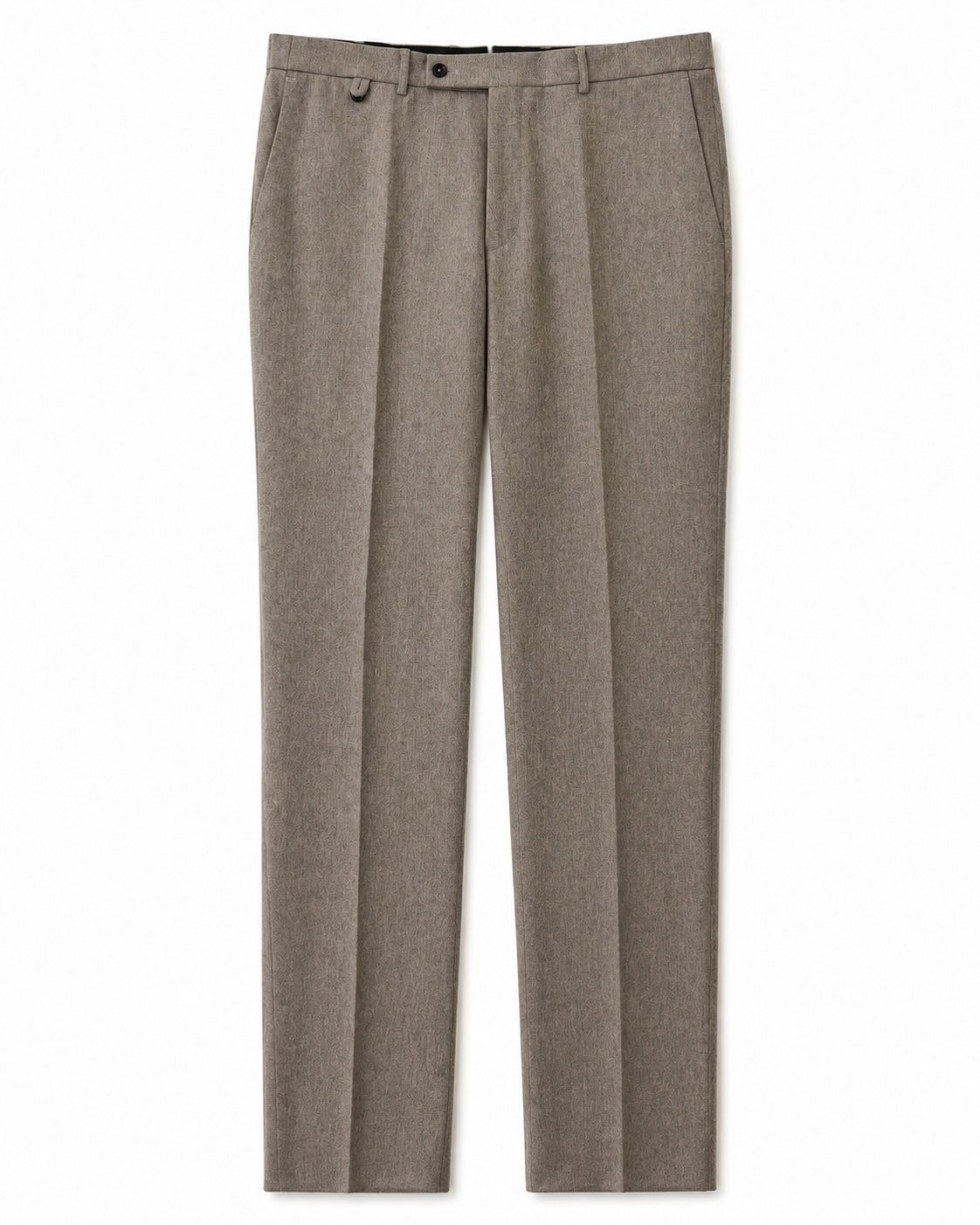 Hose aus Schurwolle und Kaschmir in Taupe