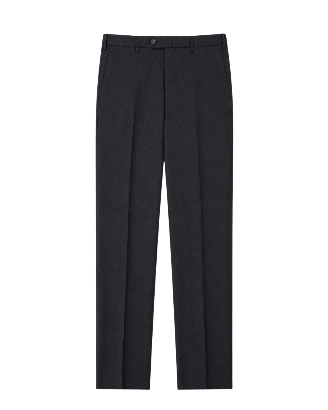 Anthrazitfarbene Slim Fit Wollhose