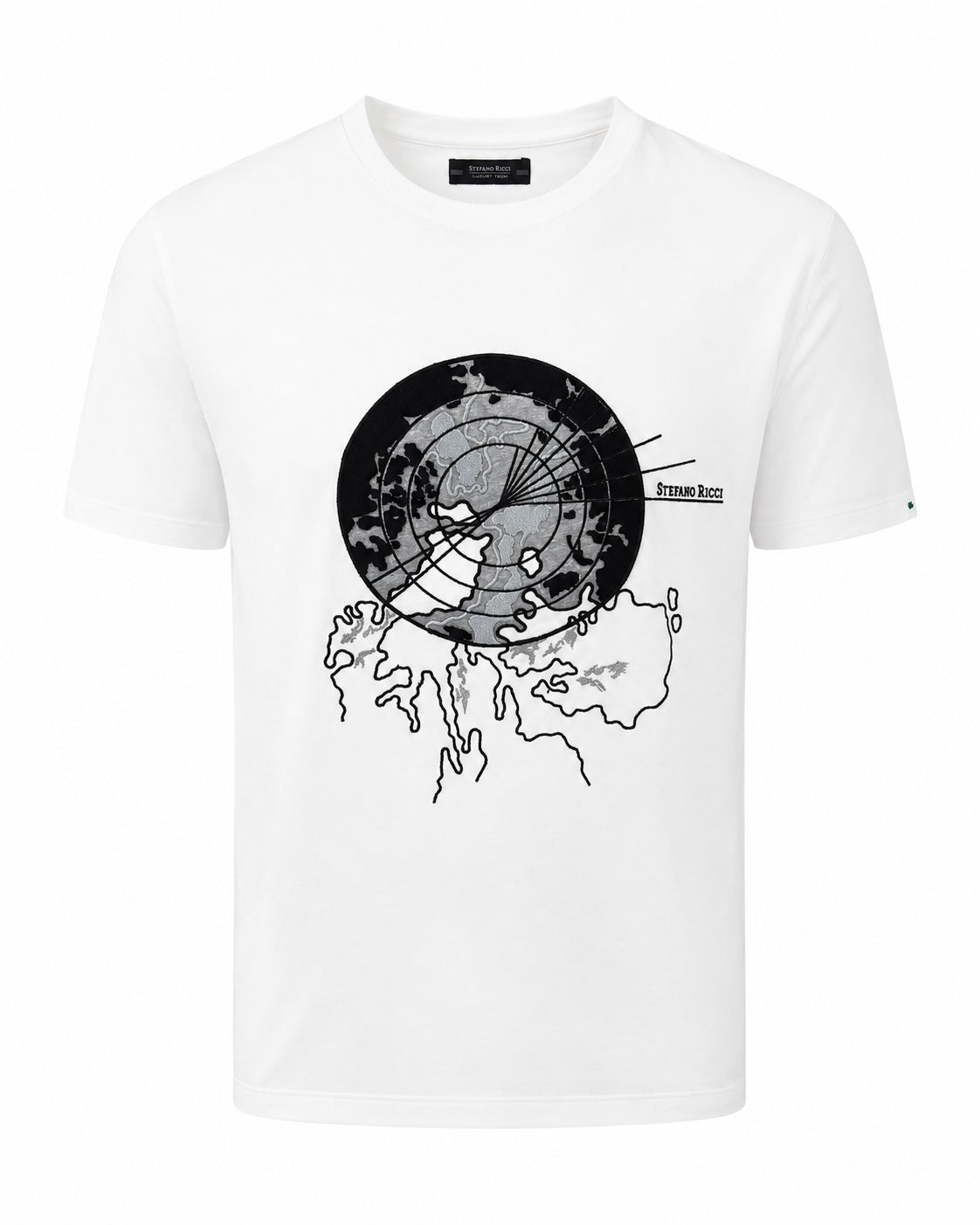 Cotton Modal T-Shirt with Graphic Motif